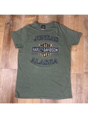 Y2K Harley-Davidson Juneau, Alaska Tee – Green (XL)